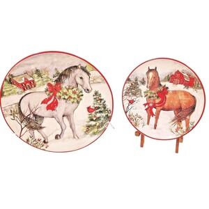 2 Certified International "Homestead Christmas" collection, by Susan Winget 2018